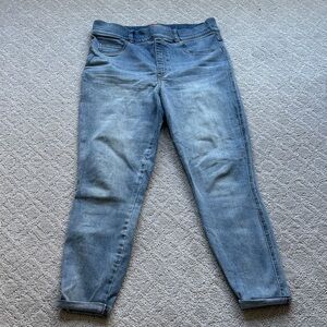 SPANX Light Blue Boyfriend Skinny Jeans - Stretch Denim